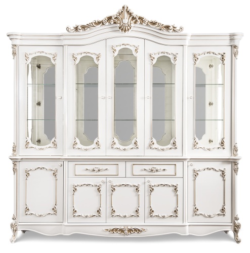 Сервант Флоренция белый глянец фото 4