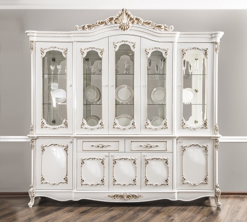 Сервант Флоренция белый глянец