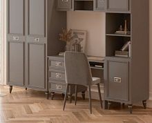 Стол письменный Виктория (графит с серебром)