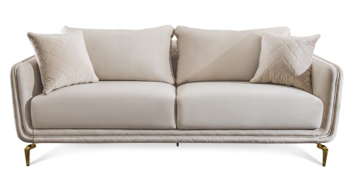Диван Нонна 3х местный бежевый фото 2