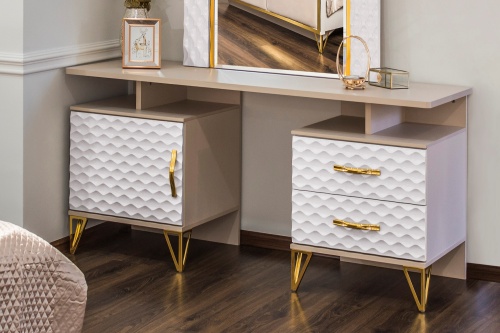 Туалетный столик Лара белый глянец фото 2