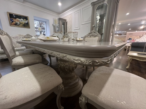 Стол Лали прямоугольный серый камень фото 14