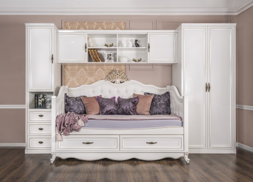 Диван кровать Натали белый глянец фото 6