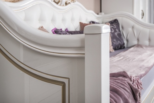 Диван кровать Натали белый глянец фото 9