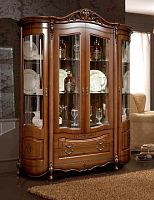 Витрина 4-х дверная Аллегро-1 (орех)