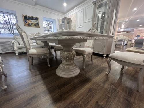 Стол Лали прямоугольный серый камень фото 13