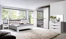 Спальня Гарда (кровать 1.6 м.; шкаф 4-х дв., комод) белый