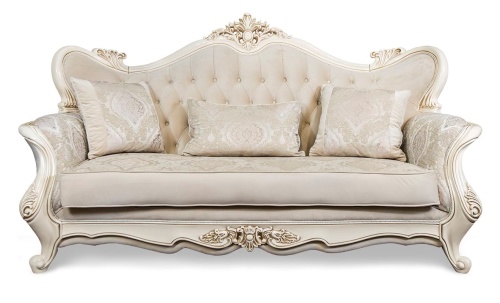 Диван Джоконда 3х местный крем глянец фото 2