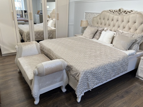 Оттоманка Мокко с двумя подлокотниками бежевый фото 6