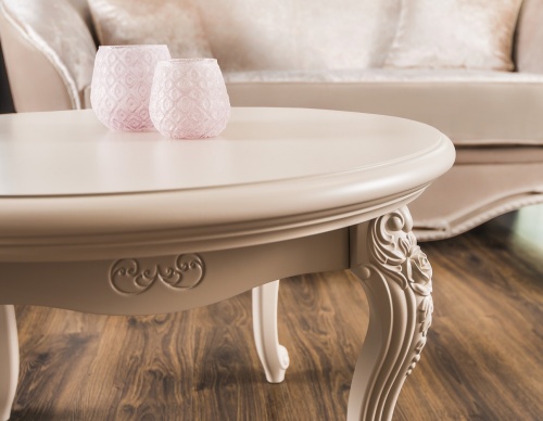 Столик круглый Мокко бежевый фото 7