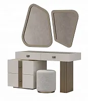 Туалетный стол с зеркалом и пуфом "Леонардо"