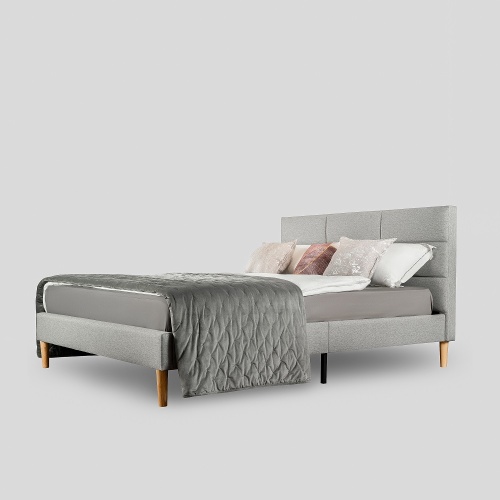 Кровать Milana 140х200 см серый фото 2