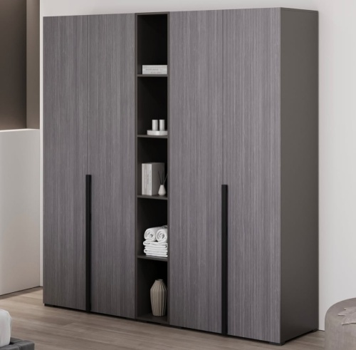 Шкаф пенал открытый Беллуччи (графит) фото 2