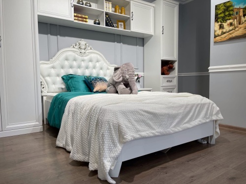 Спальня детская Мишель белый матовый фото 12