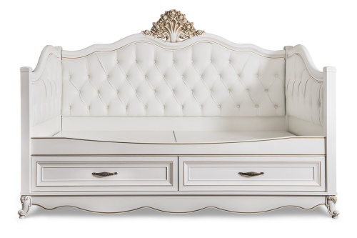 Диван кровать Натали белый глянец фото 3