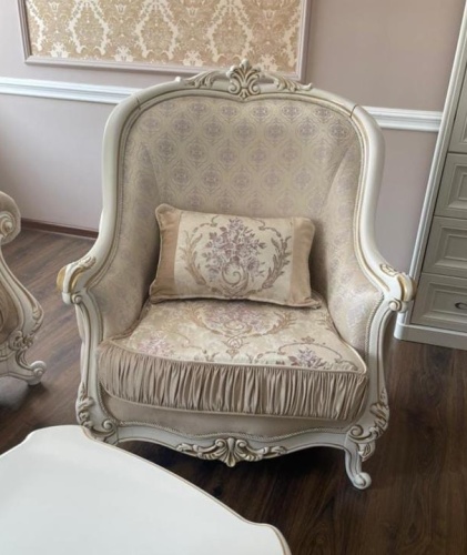 Кресло Мона Лиза белый глянец фото 3