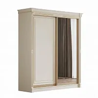 Шкаф-купе 1,40 "Монако" 2ст. Крем, Золото, Профиль золото