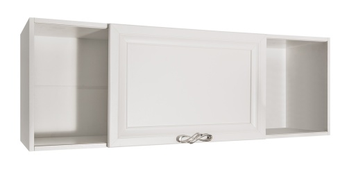 Полка навесная книжная Мишель белый матовый фото 2