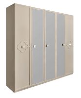 шкаф Фелисия 5-створчатый с зеркалом бежевый
