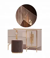 Туалетный стол с зеркалом и пуфом "Грация"