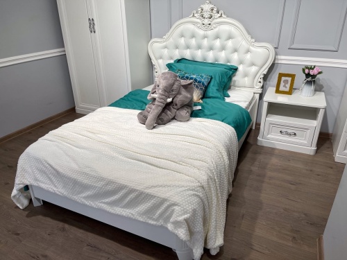 Спальня детская Мишель белый матовый фото 14