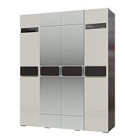 Шкаф 4-х дверный с 2-мя зеркалами Престиж