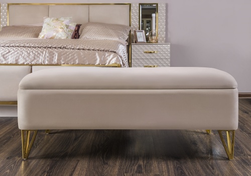 Банкетка Лара бежевый глянец фото 6