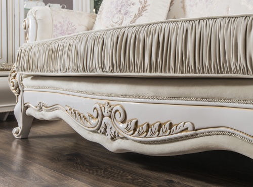 Диван Алсу 3х местный белый глянец фото 6