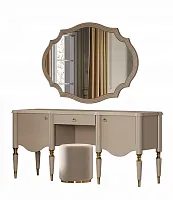 Туалетный стол с зеркалом и пуфом "София"