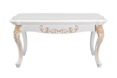 Столик прямоугольный Натали белый глянец фото 2