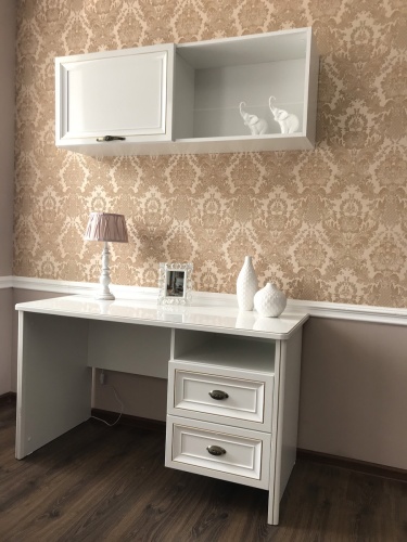 Стол письменный Натали белый глянец фото 8