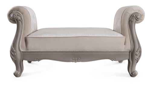 Оттоманка Мокко с двумя подлокотниками серый камень фото 2