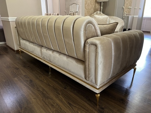 Диван Замира 3х местный бежевый фото 11