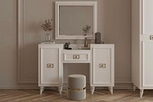 Стол туалетный Виктория (белый с серебром)