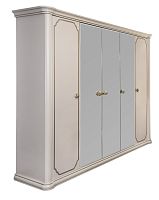 шкаф Лали 5-створчатый с зеркалом бежевый