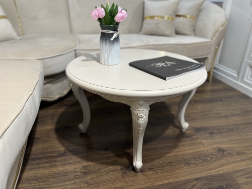 Столик круглый Мокко бежевый фото 14