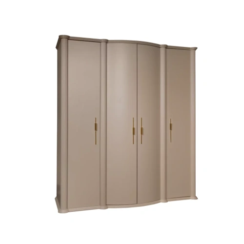 Шкаф 4-х дверный Моника (капучино)