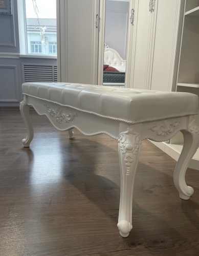 Банкетка Мишель белый матовый фото 7