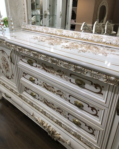 Комод Алсу белый глянец фото 4