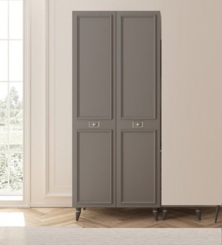 Молодежная мебель Виктория графит с серебром фото 6