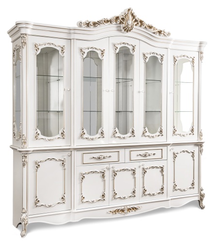 Сервант Флоренция белый глянец фото 3