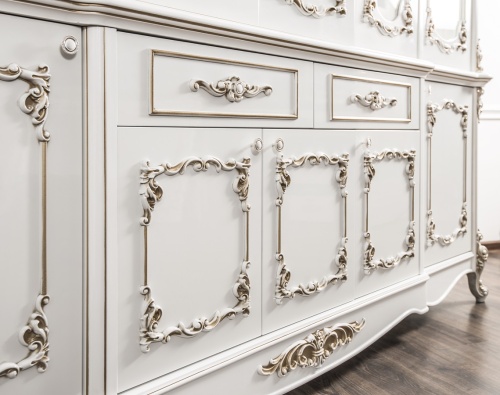 Сервант Флоренция белый глянец фото 9