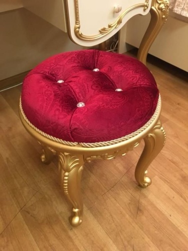 Пуф Шейх (слоновая кость, золото) фото 2