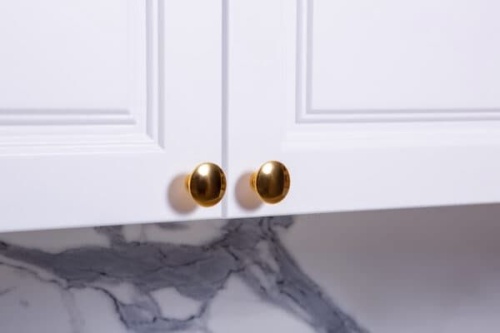 Кухонная мебель «Лючия» угловая серо-белая фото 3