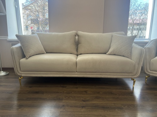 Диван Нонна 3х местный бежевый фото 11