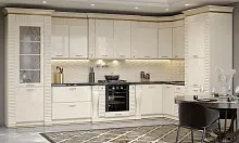 Набор кухонный "Киара" угловая 4,20*2,40 Правая (Кухня 3,3*1,5пр+ПС900+ПД900)