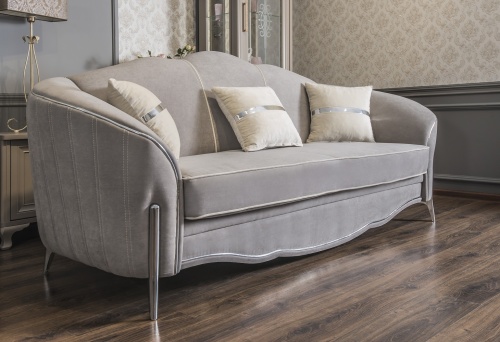 Диван Гравита 3х местный серый серебро фото 4