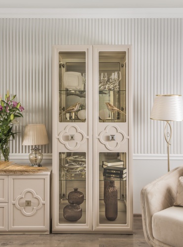 Витрина Фелисия 2-ств бежевый фото 3