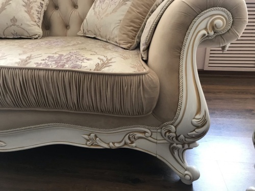 Диван Мона Лиза 3х местный белый глянец фото 4