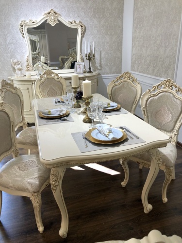 Стол Джоконда крем глянец фото 4